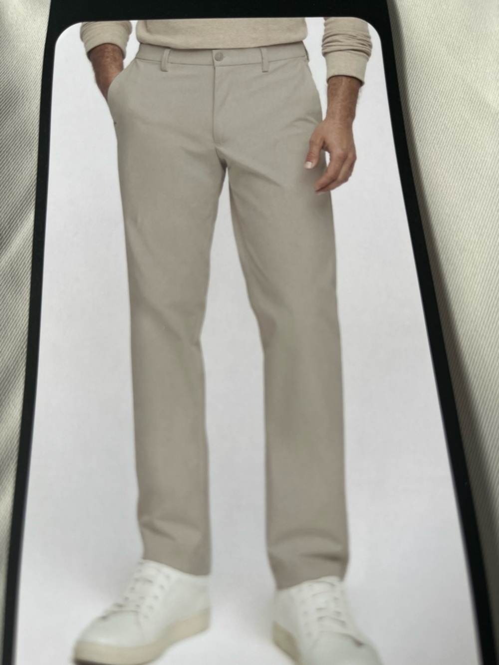 Banana Republic Men's Straight Chinos in Light Taupe